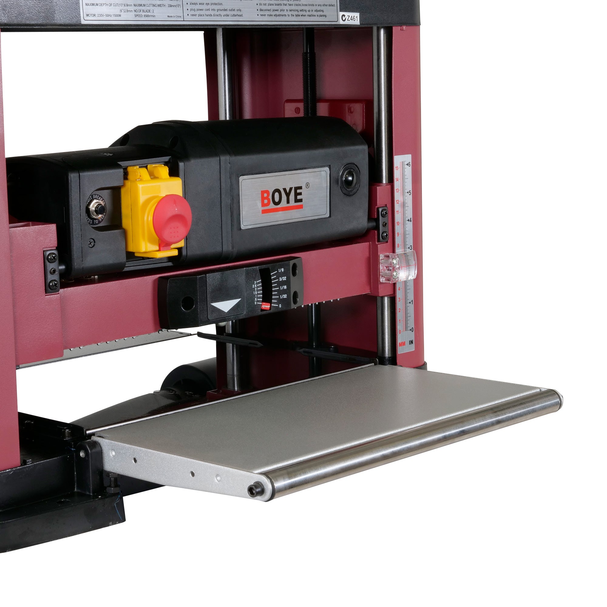 Benchtop thicknesser clearance
