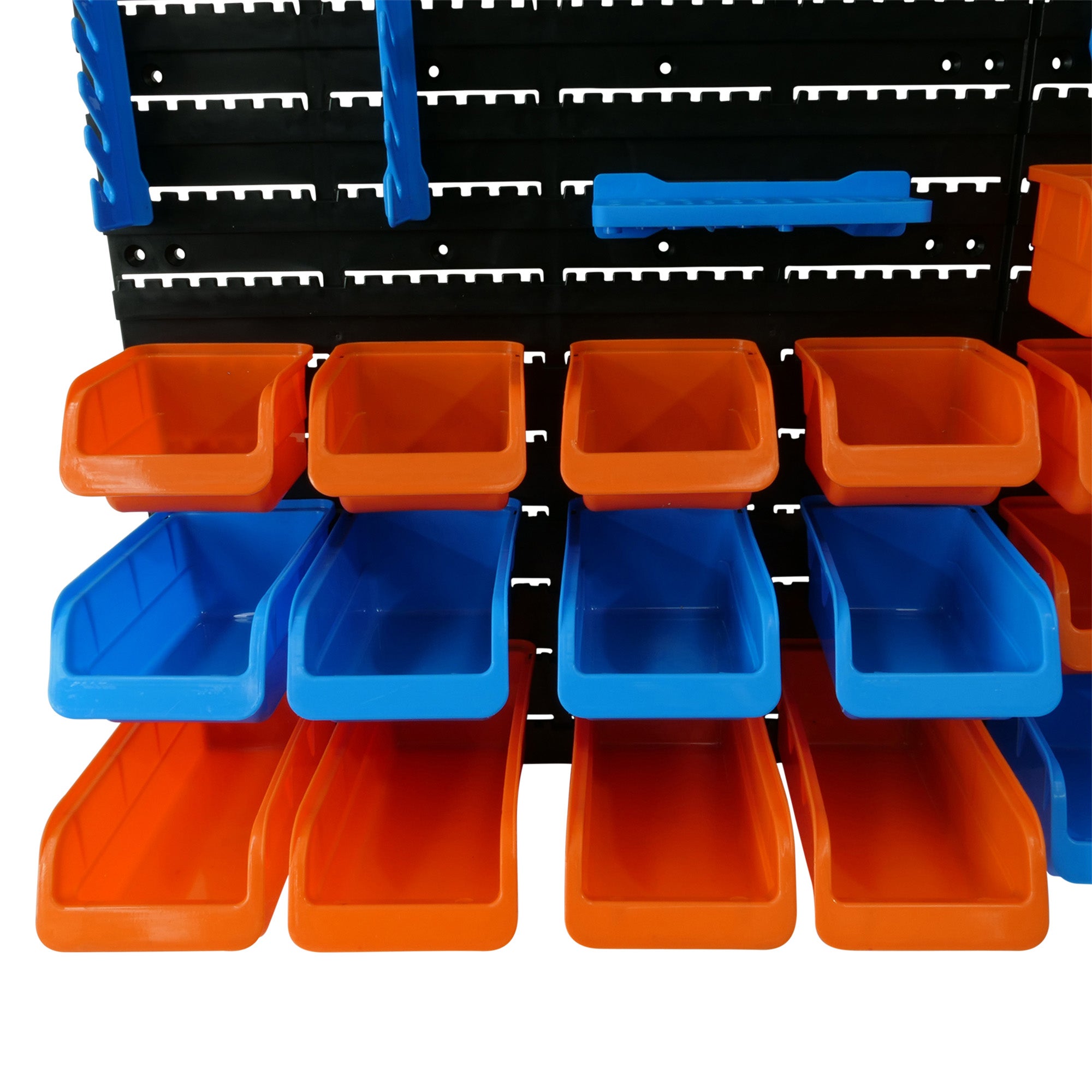 44pc Wall Mounted Storage Bin Rack TopmaQ