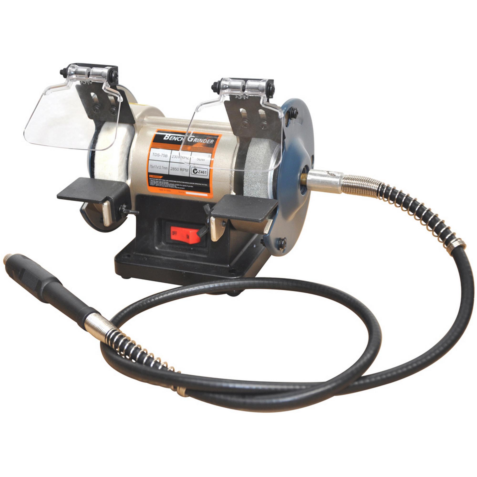 75mm Mini Bench Grinder With Flexible Shaft TopmaQ