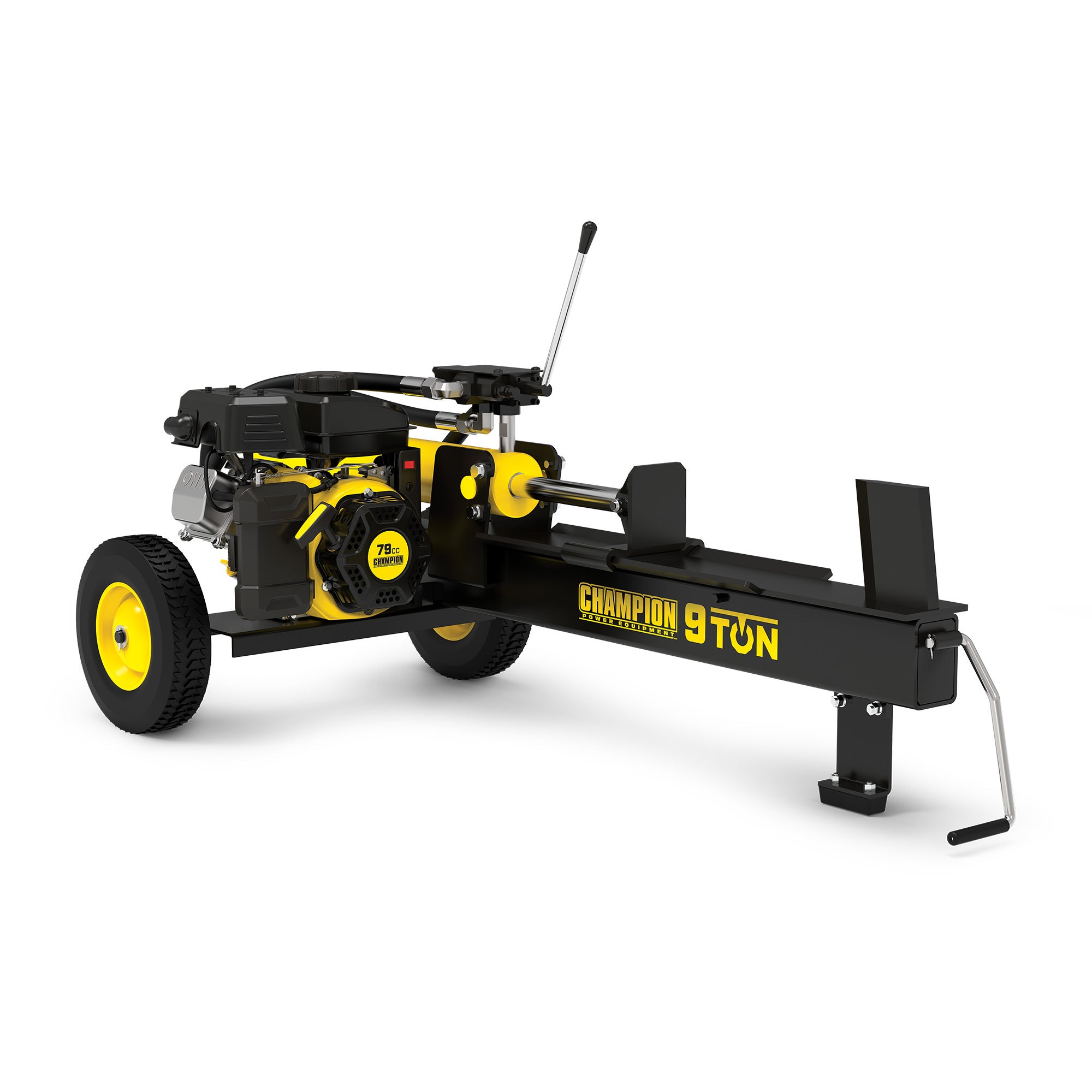 Petrol powered store log splitter